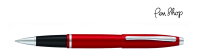 Cross Calais Crimson Red  / Chrome Plated Rollerballs