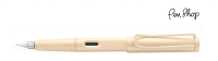 Lamy Safari Cream / Chrome Plated Vulpennen