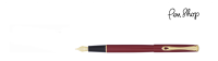 Diplomat Traveller Dark Red / Gold Plated Vulpennen