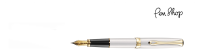 Diplomat Excellence A² Pearl White / Gold Plated Vulpennen