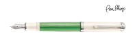 Pelikan Souverän 605 Green-White Green-White / Chrome Plated Vulpennen