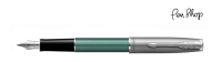 Parker Sonnet Essential Sandblasted Steel / Green / Chrome Plated Vulpennen