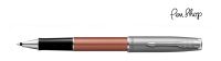 Parker Sonnet Essential Sandblasted Steel / Orange / Chrome Plated Rollerballs