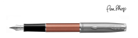 Parker Sonnet Essential Sandblasted Steel / Orange / Chrome Plated Vulpennen